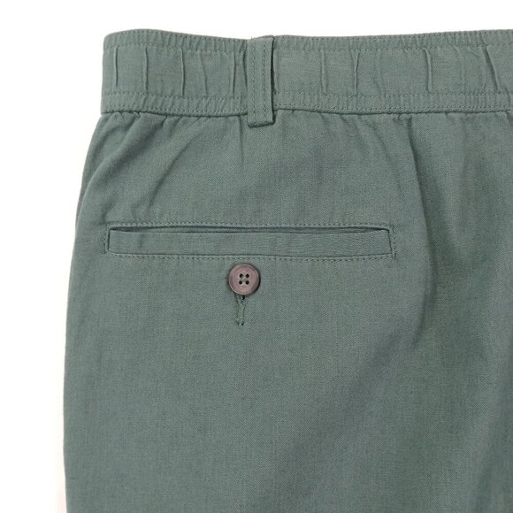 Marc Anthony Mens Linen Shorts Size XXL Green Lightweight Breathable Summer - Picture 3 of 9